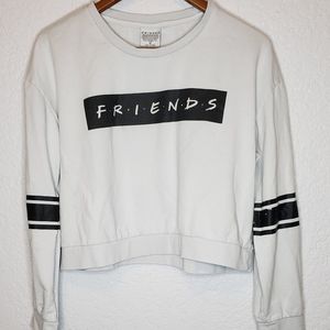 Womens F.R.I.E.N.D.S. Long Sleeve Crop Top (XL)